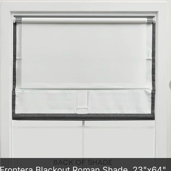 NIB Blackout Roman Shade - Navy and White - Picture 2 of 4